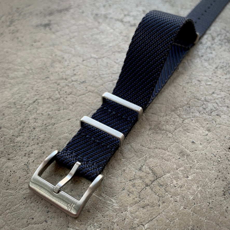 Woven Nylon - "Midnight" Navy Black