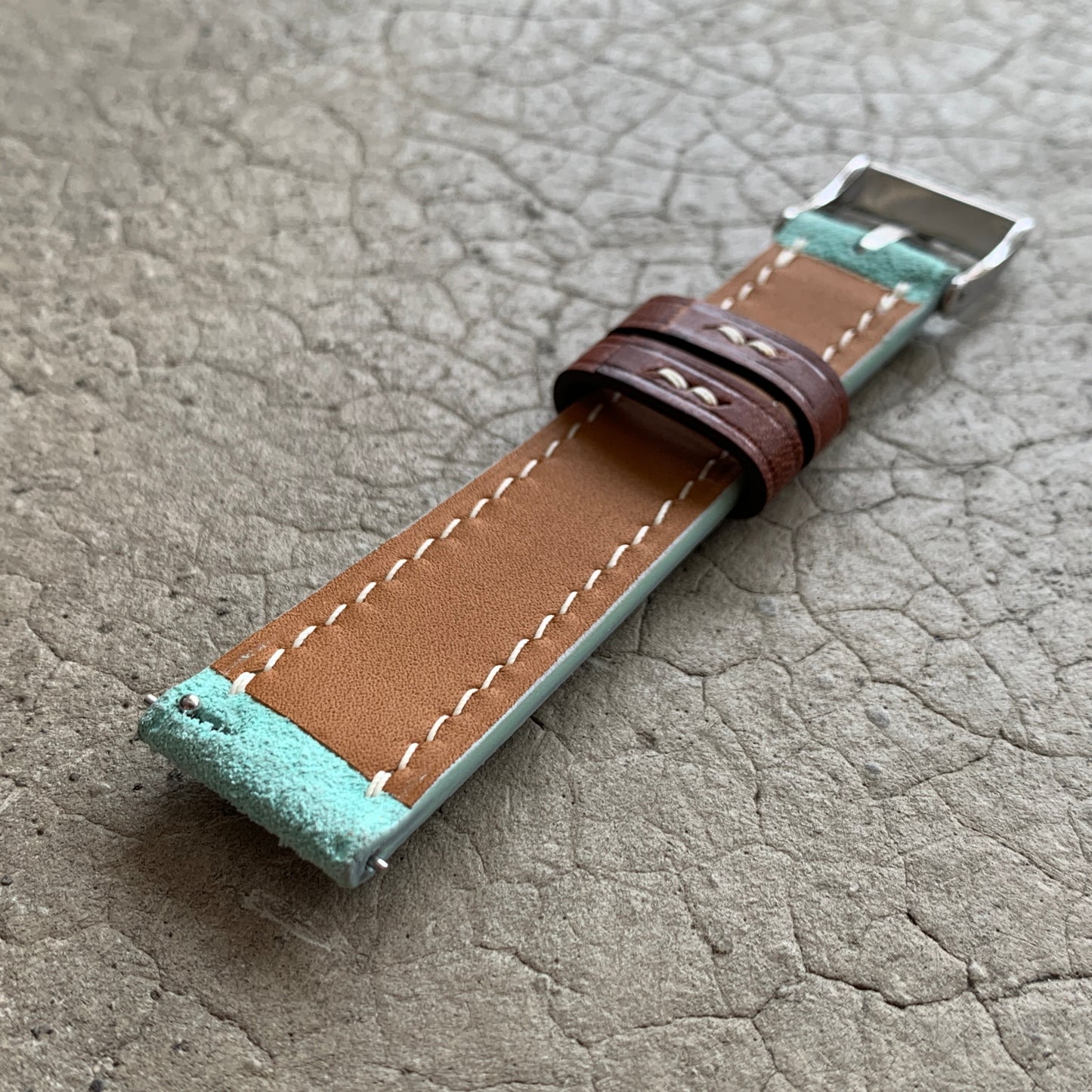 Conceria Opera - Tiffany Suede with Contrast Keepers